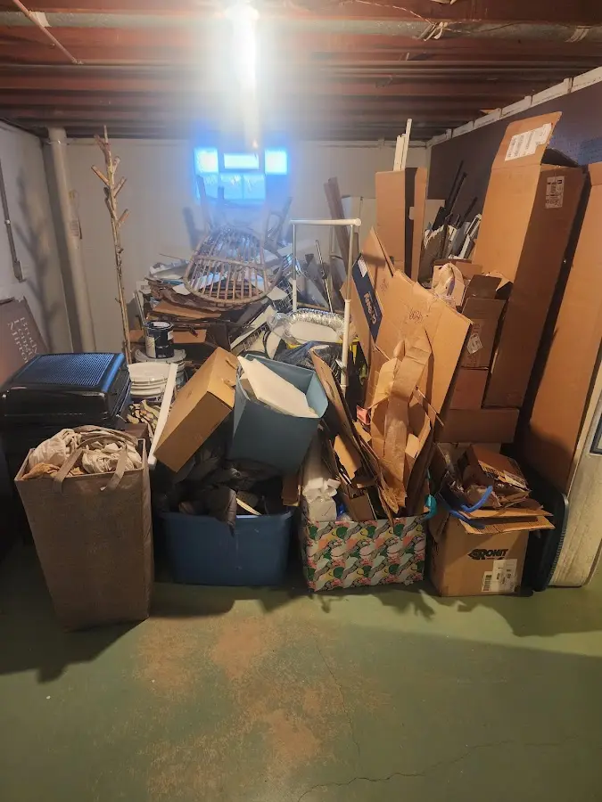 Roll-off dumpster container at job site for Construction Dumpster Rental in Reisterstown